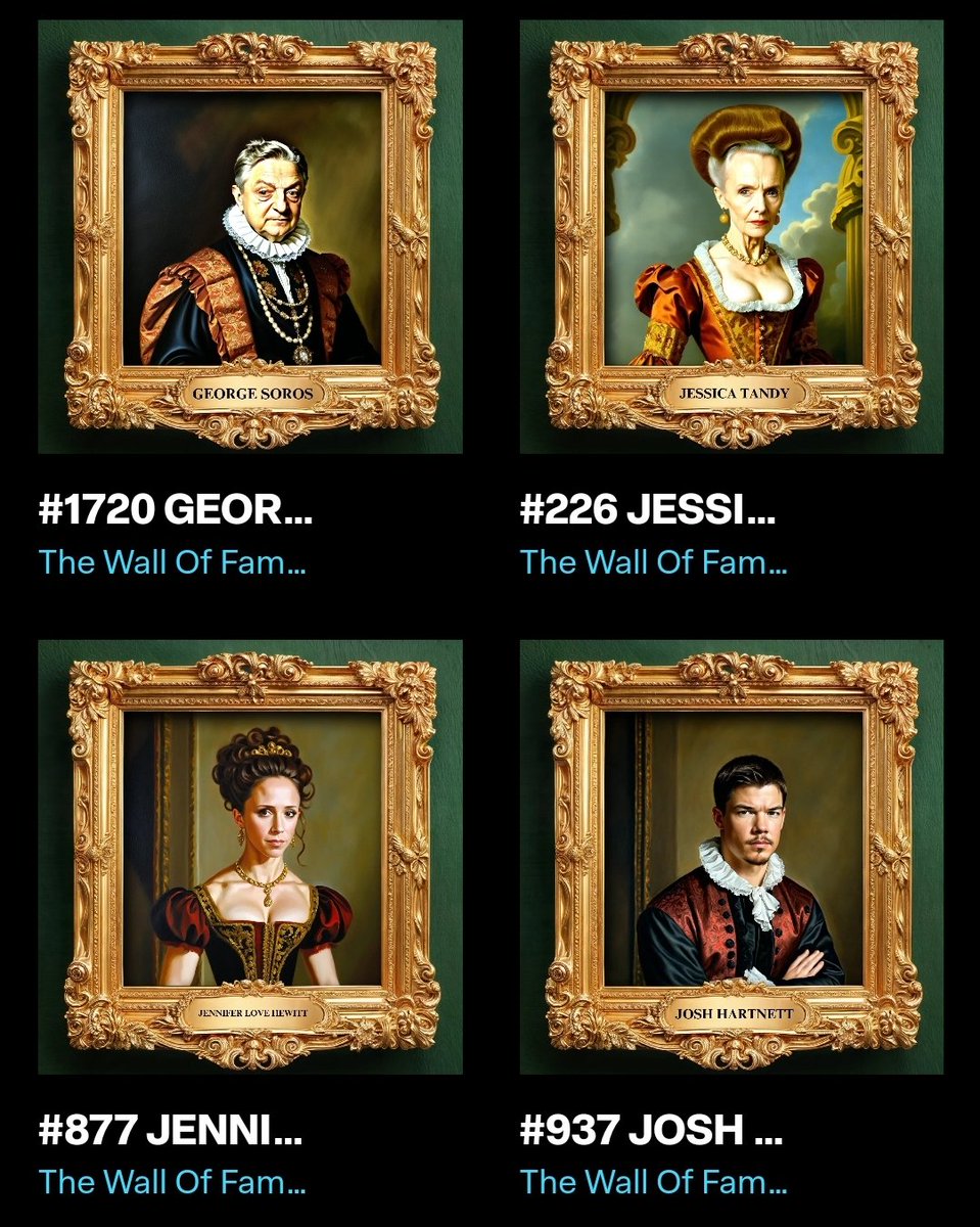 🖼 THE WALL OF FAME 🖼

#FREEMINT IS LIVE 🚀

launchmynft.io/collections/0x… 

#NFT #NFTs #NFTCollection #NFTFamily #NFTArt #NFTCommunity #digitalart #painting