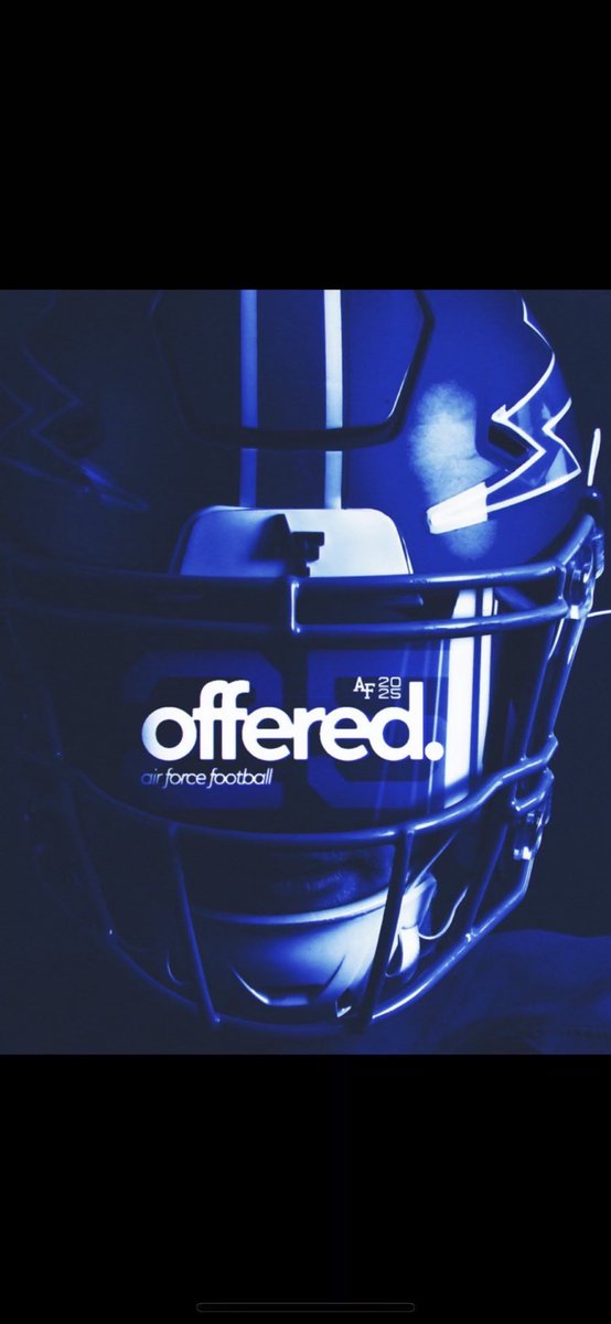 #AGTG After a wonderful conversation with @Brian_Knorr , I am blessed and honored to have received an offer from Air Force! Thank you @AF_Football ! @EDGYTIM @OLMafia @HawksMaine @AF_FBRecruiting @CoachLobotzke @PrepRedzoneIL @ParkFalcons