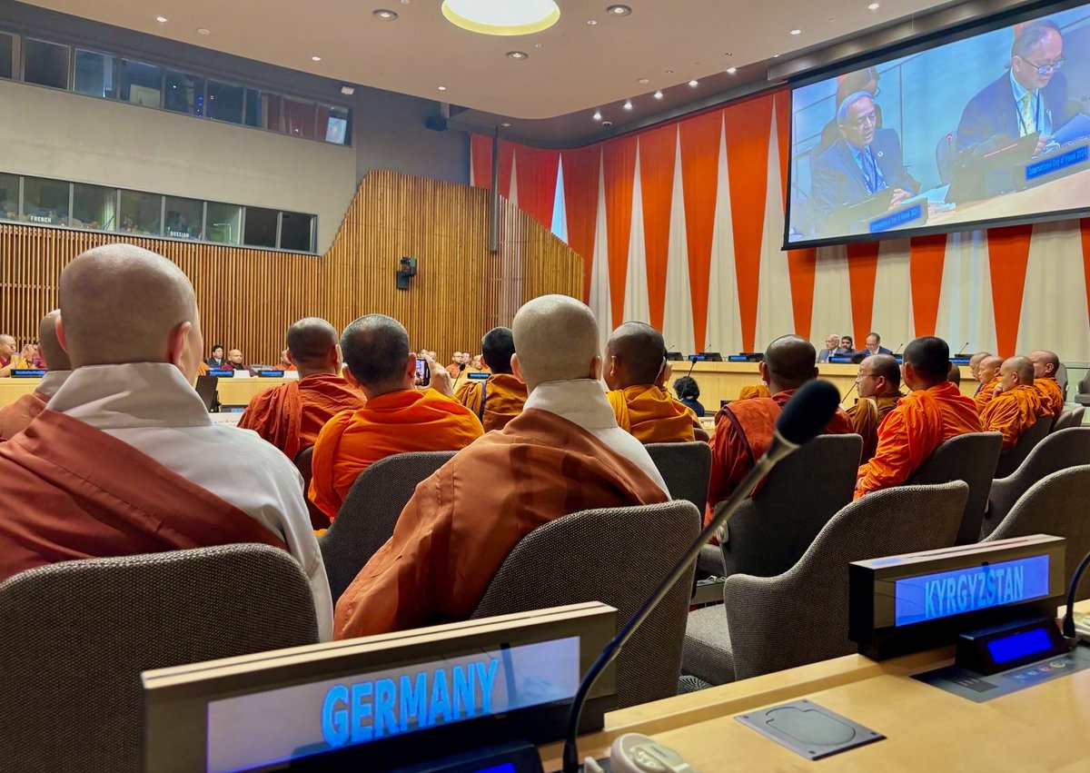 The commemoration of International Day of #Vesak has been a rewarding event for me and all participants, reaffirming the pivotal role of trust and solidarity in relations among persons and peoples. Thank you @ThailandUN 🇹🇭and @SLUNNewYork 🇱🇰 for hosting us ahead of #VesakDay.