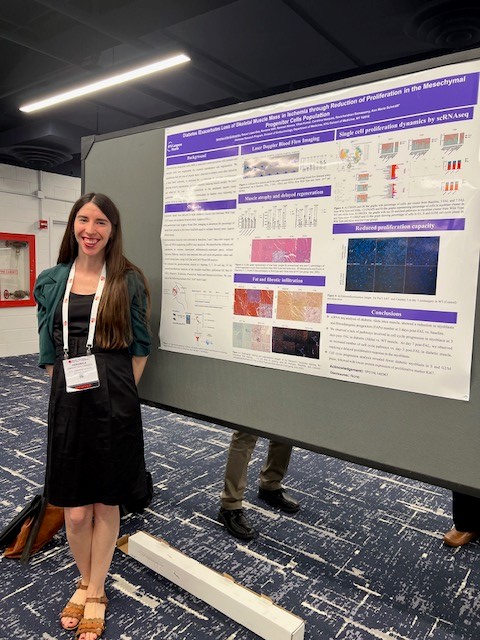 Veronica reported her work on exquisite insights deduced from single cell RNAseq of hind limb muscle post-femoral artery ligation!