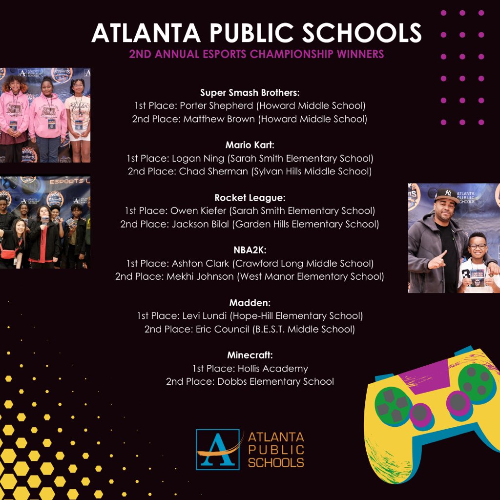 The second annual #APSEsports Championship🎮 was filled with excitement & intense competition. The event aims to foster a passion for gaming within the school community. Learn more about this amazing experience, by checking out APS Today! apstoday.us/2024/05/20/atl… #APSExcellence