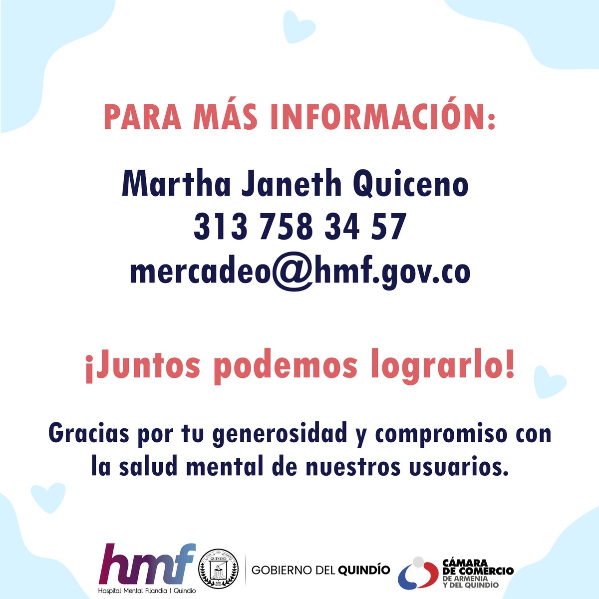 HOSPITALMENTALF's tweet photo. Te invitamos a participar en nuestra jornada de embellecimiento del Hospital Mental de Filandia.

Con tu donación, podemos transformar este espacio en un entorno más cálido y agradable para los usuarios.

¡Tu apoyo es fundamental! https://t.co/WBGqlY1qJo