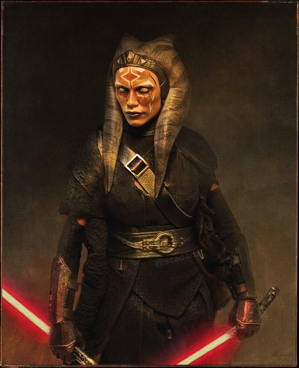 I am no Jedi Based off an insane what if? custom 1/6th scale figure of Sith Ahsoka by @jasonsoukeras Original was Man in Oriental Costume by Rembrandt Let me know what you think #starwars #ahsokatano #whatif #starwarsart @rosariodawson