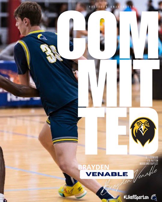 Excited to announce that <a href="/Brayden_13/">Brayden</a> has committed to Pfeiffer University. <a href="/NCSpartans/">NC Spartans</a> <a href="/Phenom_Hoops/">Phenom Hoop Report</a> 

Congratulations Brayden 💪🏾👑🏀