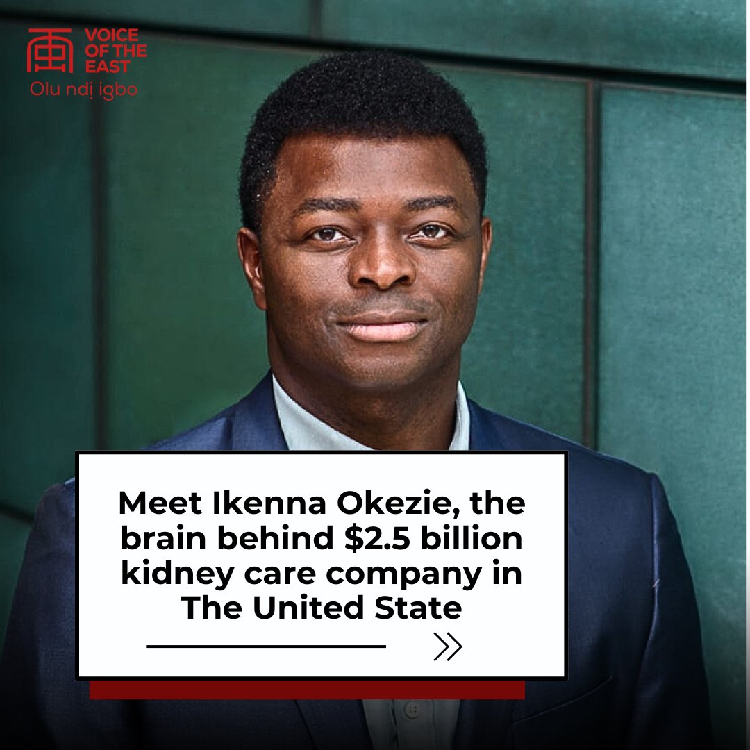 Meet Ikenna Okezie, the brain behind $2.5 billion kidney care company in United States

Dr. Ikenna Okezie is Chief Executive Officer and co-founder of Somatus, a $2.5 billion market leader in value-based kidney care. His healthcare start-up is based in Virginia United States and