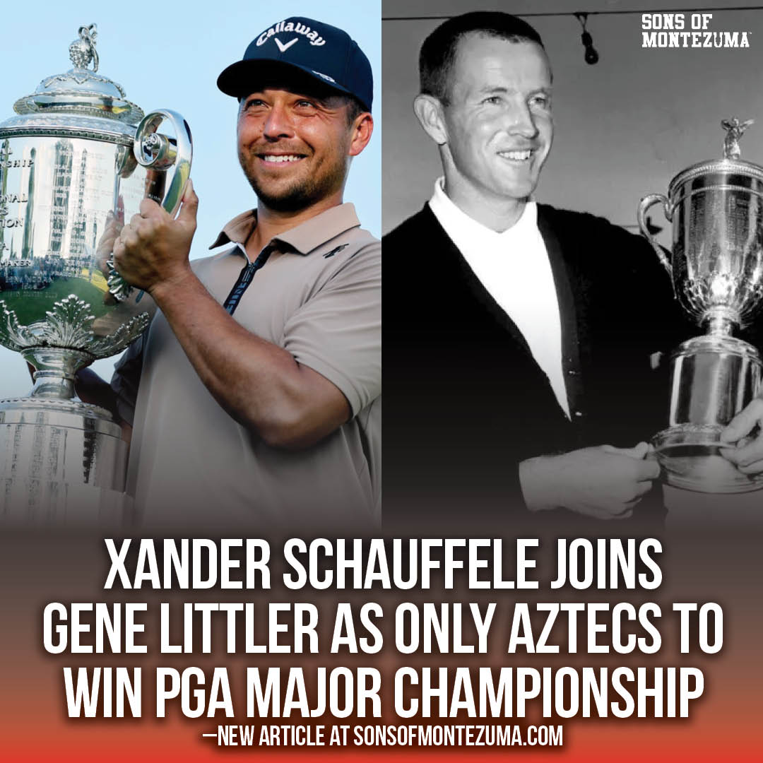 63 Years Later: Xander Schauffele Joins Gene Littler as Only Aztecs to Win a PGA Major Championship. Article: sonsofmontezuma.com/2024/05/20/xan…