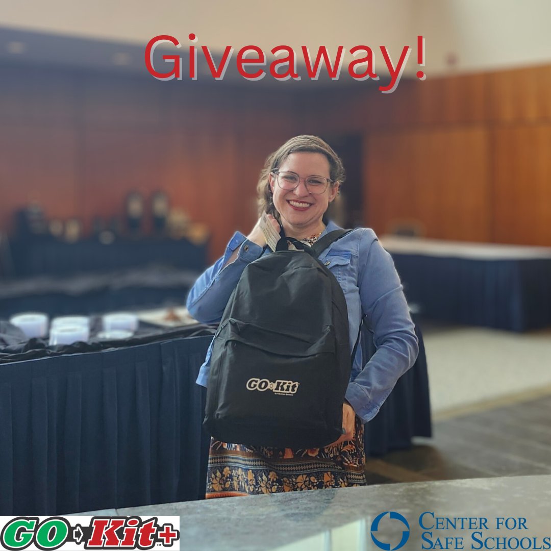 Check CSS coordinator modeling the Go-Kit at a recent conference! Thanks everyone who participated last week!
CSS & Edu-Care Services will be randomly selecting another lucky winner on May 24! Simply comment w/your school name to be eligible to win. 
#TraumaAwareness