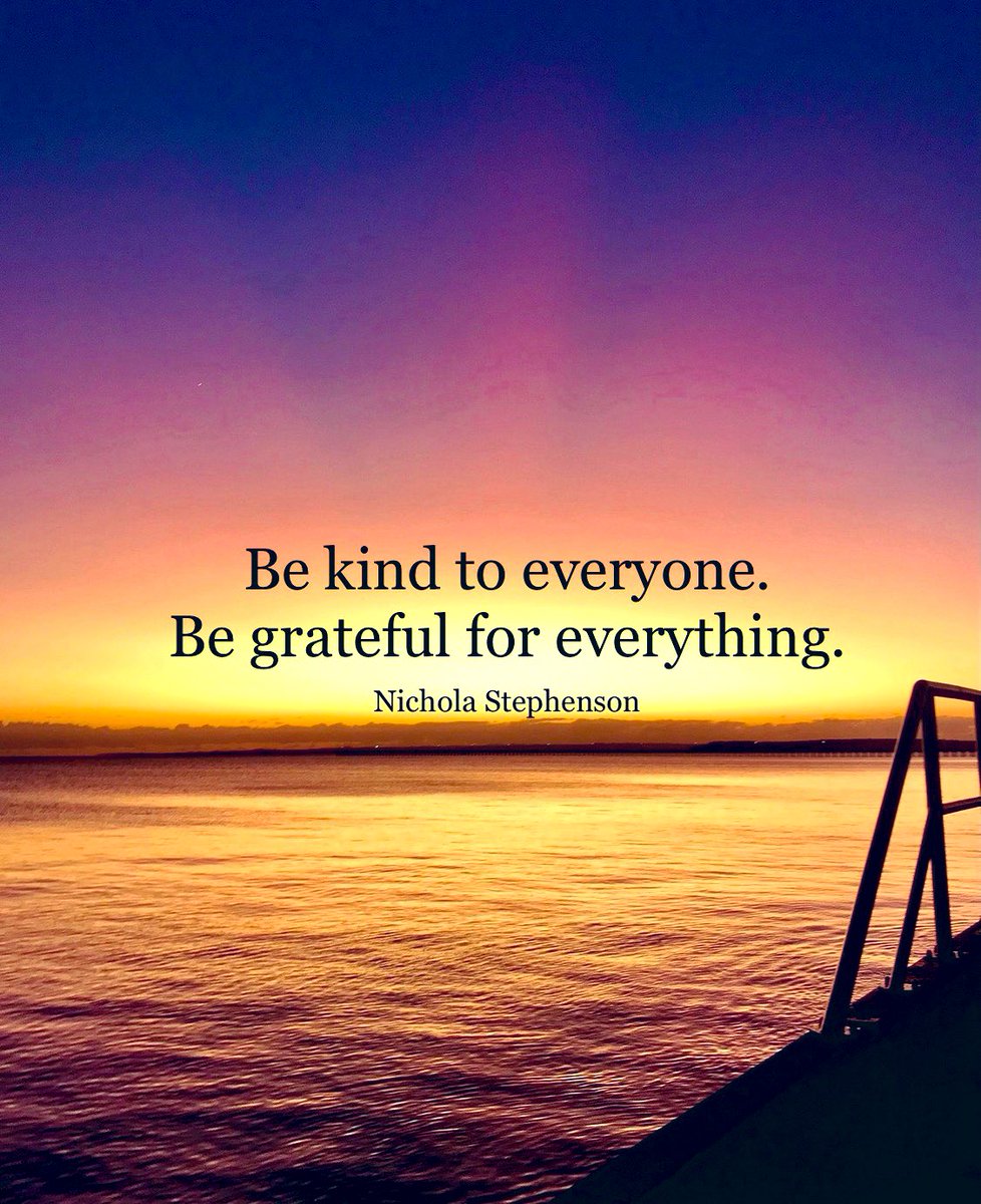 Be kind to everyone. Be grateful for everything 

#positive #mentalhealth #mindset #joytrain #successtrain #thinkbigsundaywithmarsha #thrivetogether #kindness #gratitude
