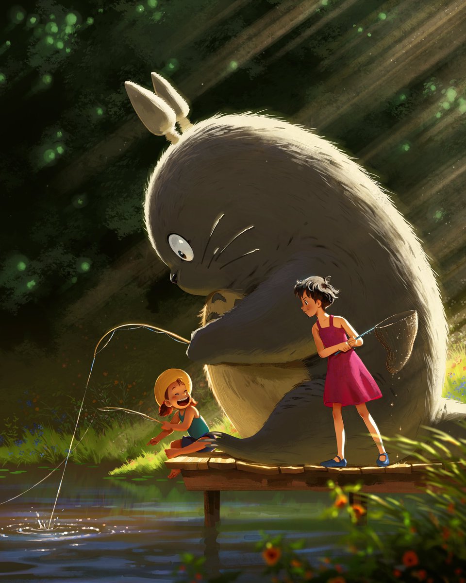 Fishing with Totoro 🌱