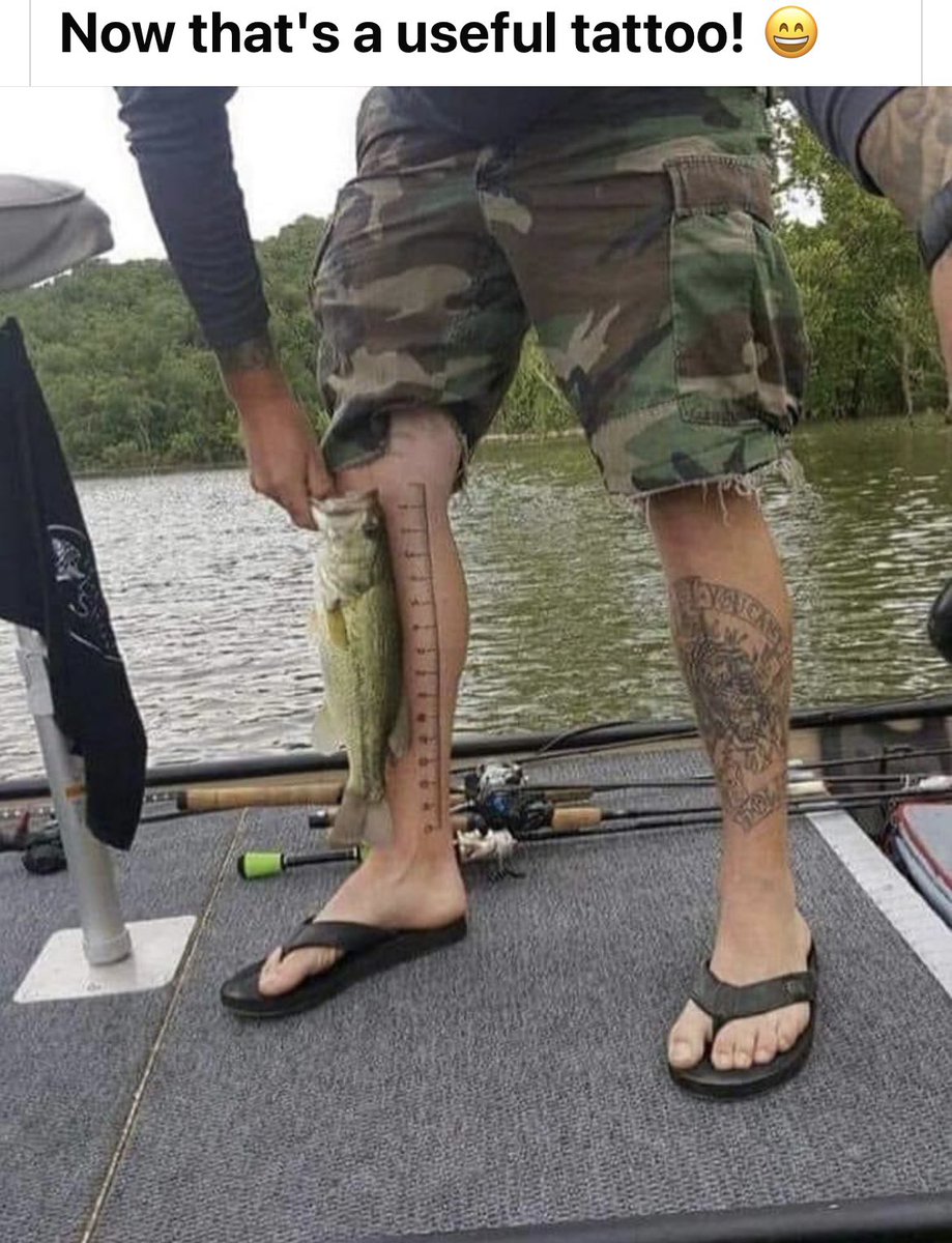 Sign of a real serious fisherman!