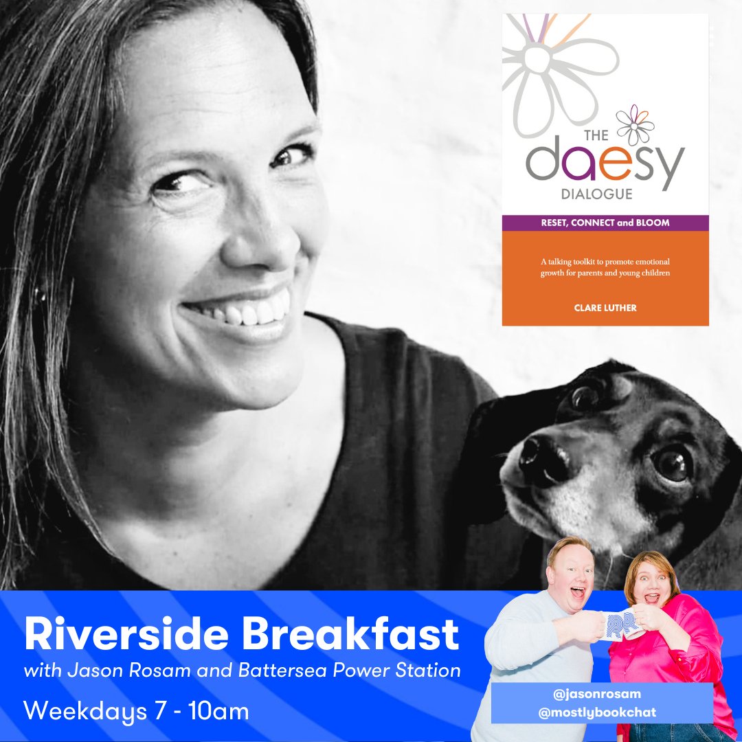 It's #CharityTuesday on Riverside Breakfast...TOMORROW! Author @clutherauthor chats to @JasonRosam & @mostlybookchat ahead of #NationalConversationWeek - plus she chats about her book 'The Daesy Dialogue' Tune in from 7am only on @ThisisRiverside #RiversideRadio #SWLondon