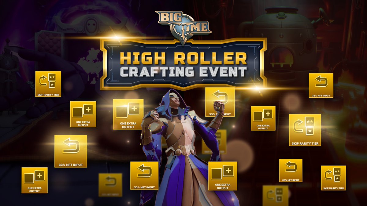 Cosmetic High Roller Weekend Event of @playbigtime is still up! Experience 40% cheaper bonus rolls, New exclusive event bonuses, and extra leaderboard points! Event ends on 5.20.24, at 23:59 UTC! Join Big Time’s Discord here: discord.gg/bigtime