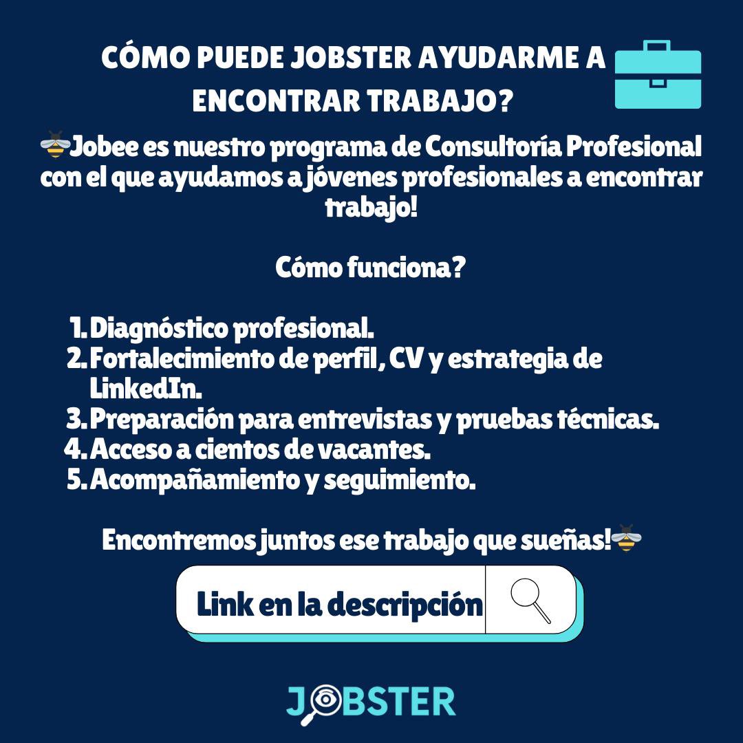 Ya conoces cómo ayudamos a los jóvenes a encontrar trabajo? 🤔

Encontrar trabajo puede ser un proceso muy complicado. En Jobster estamos comprometidos con combatir el desempleo y ayudar a que cada día más jóvenes encuentren ese empleo que sueñan!📈

Link:
jobster.tech/encuentra-trab…
