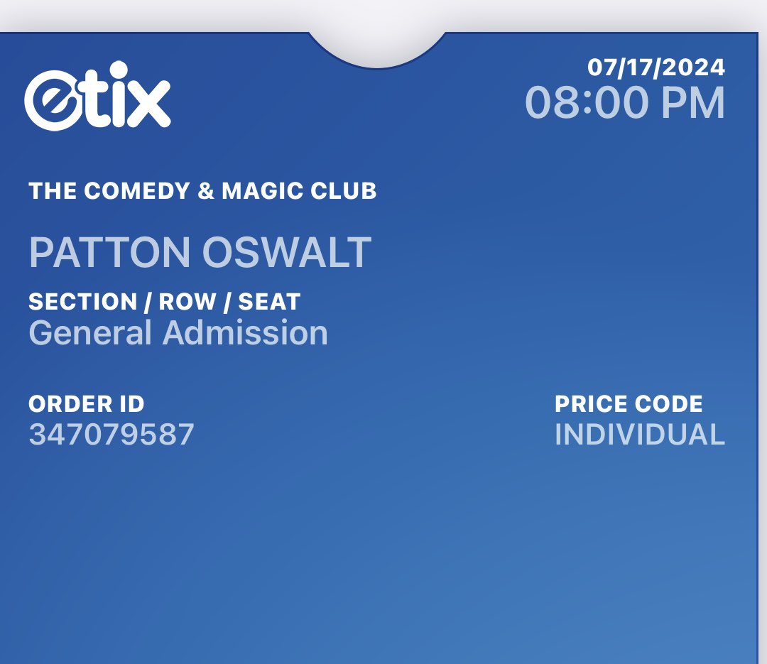 Yeeeeaaaahhh! Can’t WAIT to see @pattonoswalt @ComedyMagicClub in #hermosa been too long!