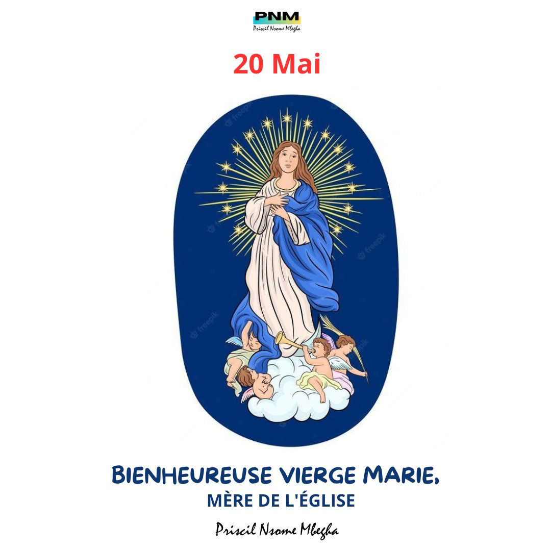 Bienheureuse Vierge Marie, Mère de l'Église ! #PNM #LeMaîtreEnABesoin #BienheureuseViergeMarie #MèreDeLÉglise