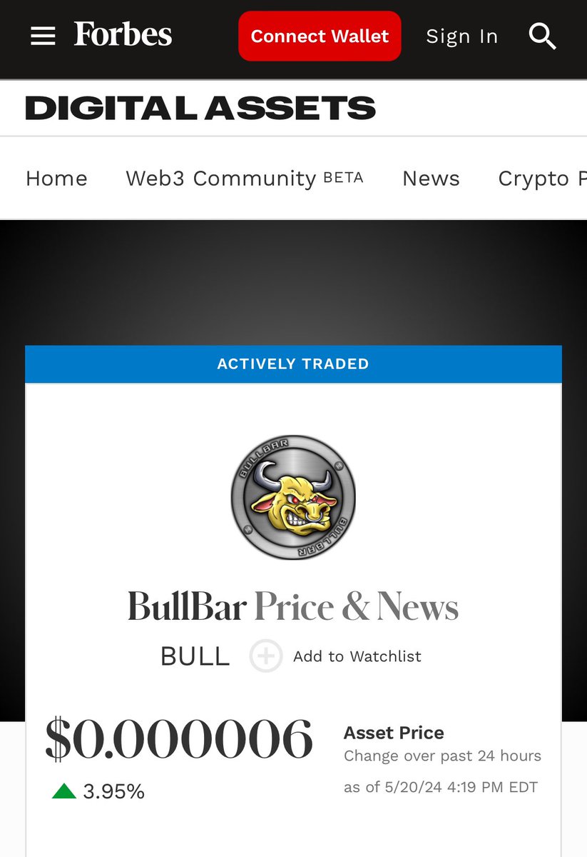 Real Bull Assets (RBA) // Forbes $bull // @Bullbarcoin // $hbar // @cryptomangZ