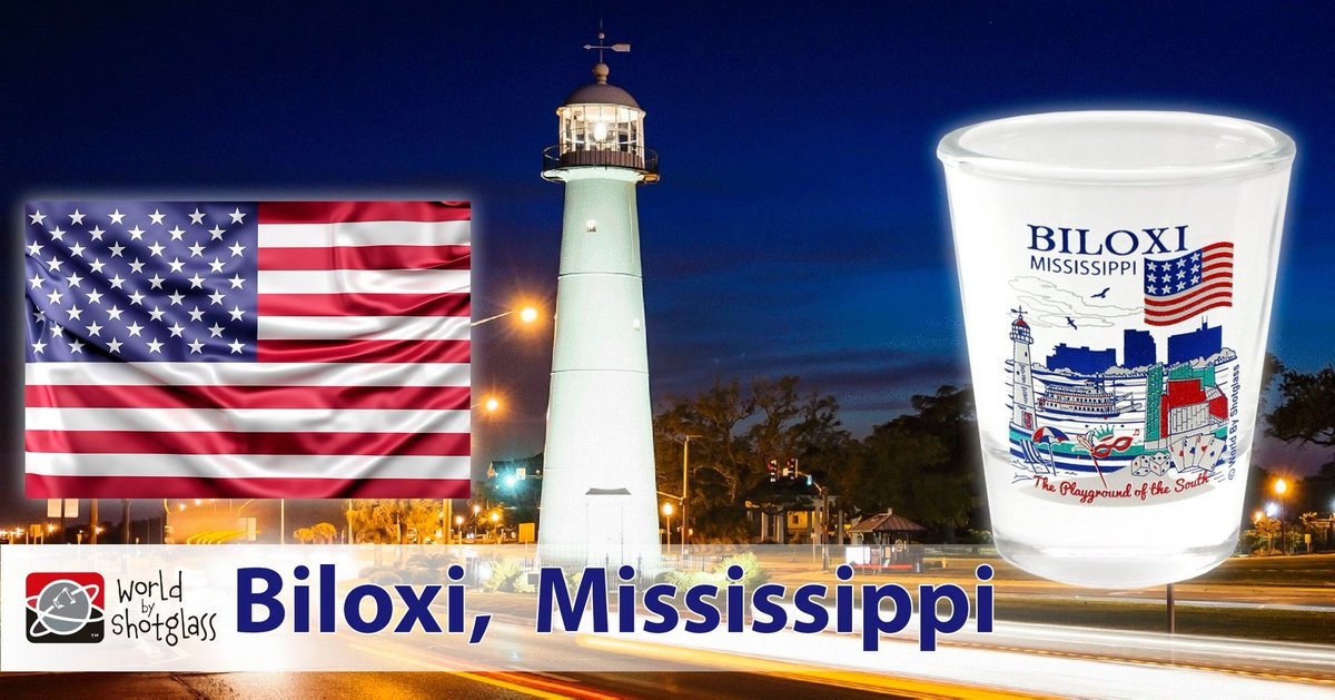 Did you know that the name of Biloxi in French was Bilocci, a transliteration of the term for the local Native American tribe in their language? Get your special Biloxi products today: bit.ly/38tnuGf #Biloxi #WorldByShotGlass #VisitBiloxi