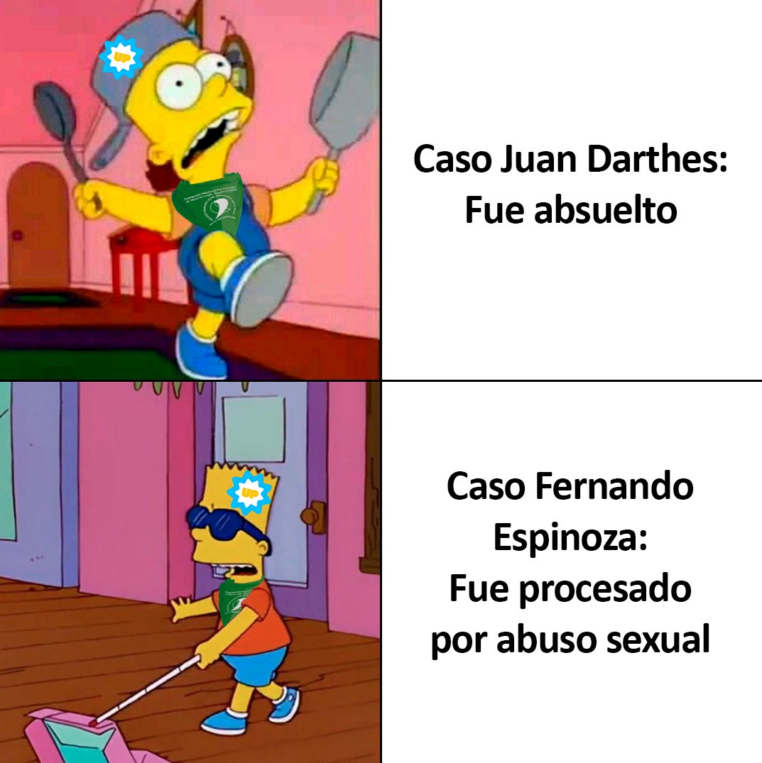 Siempre lo mismo con las feministas y el colectivo de actrices. Cuando es uno de los suyos a los que condenan, en este caso Fernando Espinoza el intendente de La Matanza y militante Kirchnerista, estas minas se hacen bien las pelotuds. Tienen indignación selectiva.