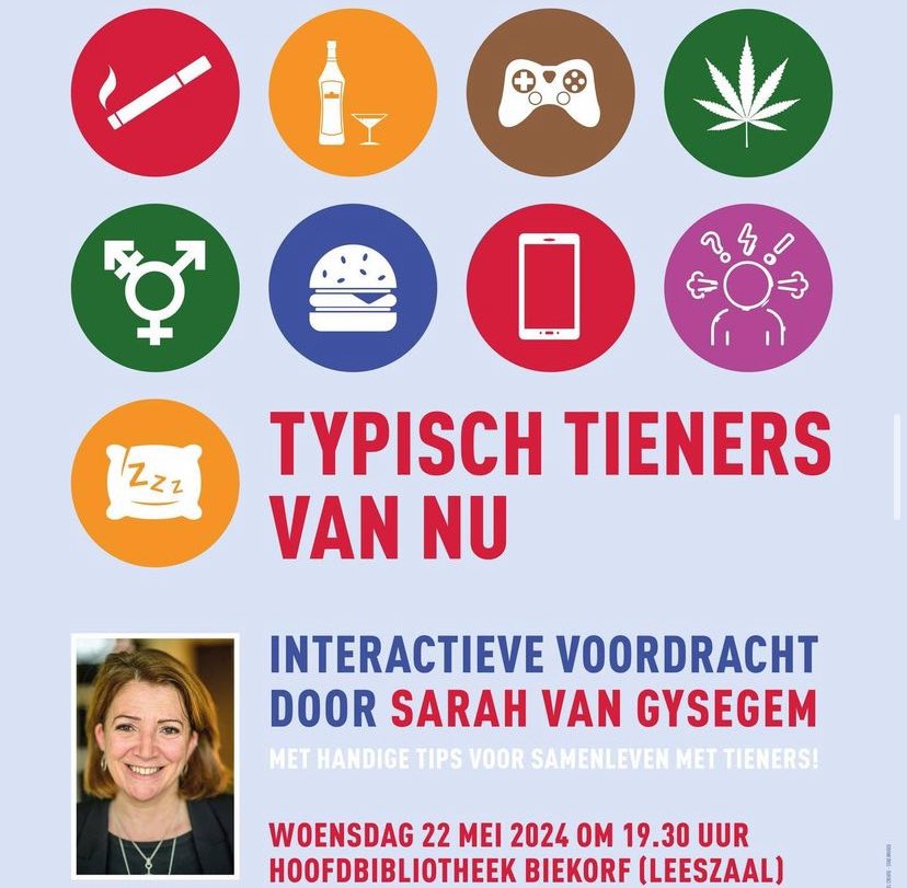 Woensdag! 
Een babbel over pubers in Brugge! 
Welkom!