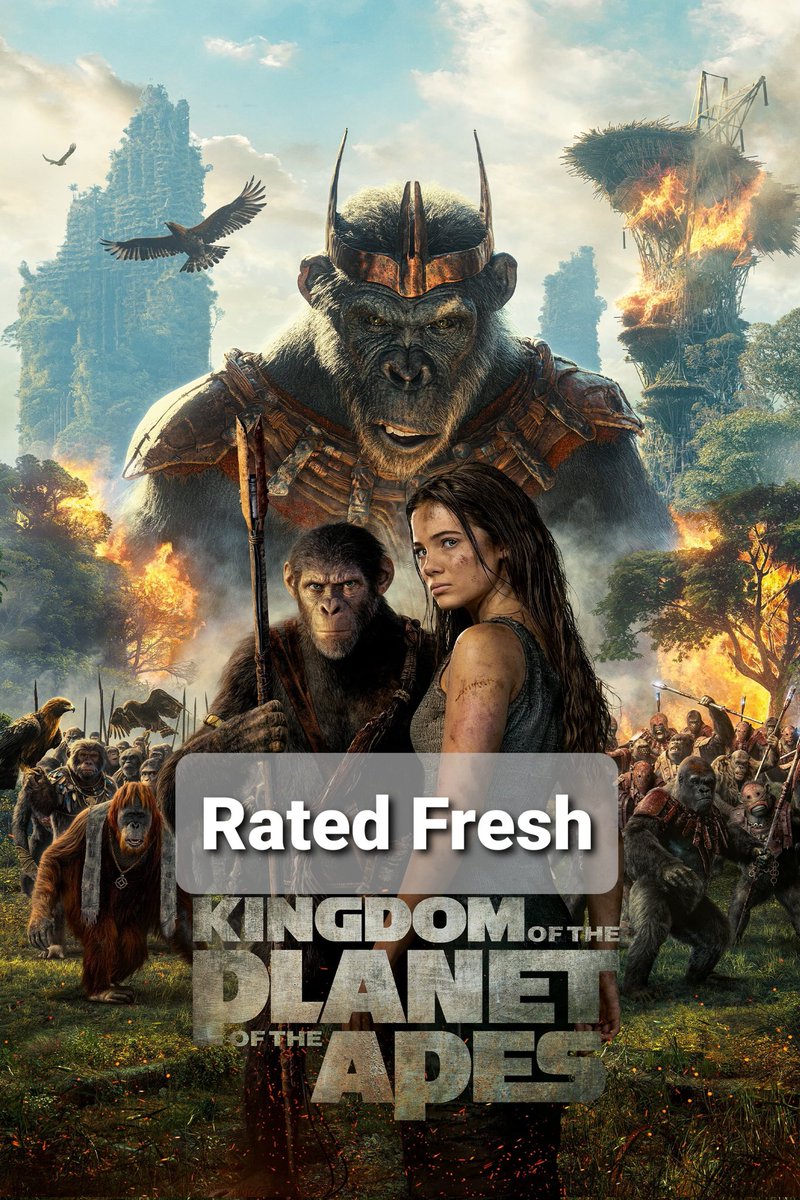 #KingdomofthePlanetoftheApes 3 & 1/2 out of 5 #MovieReview #RatedFresh
