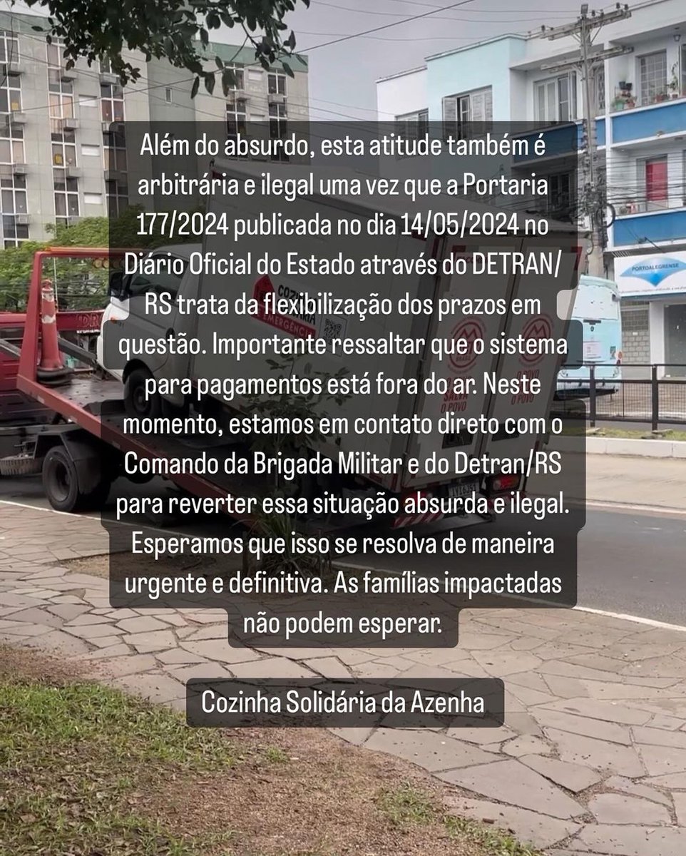 CozinhasMTST's tweet photo. APREENSÃO IRREGULAR DE VEÍCULO TRANSPORTANDO DOAÇÕES

Hoje foi apreendido de maneira arbritária e irregular o caminhão qe a Cozinha Solidária de Emergência do MTST, utilizado para fazer a logística de doações, tanto distribuição de marmitas e alimentos. https://t.co/PhEyIGZONX