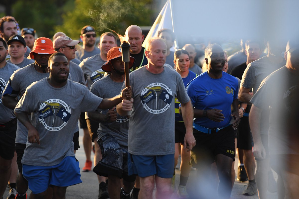 #ICYMI Earlier this month, @fortjackson hosted competitors and families with the #SpecialOlympics of South Carolina! The games began with the torch lighting & parade before they participated in a variety of sporting events. #BeAllYouCanBe #VictoryStartsHere @TradocCG