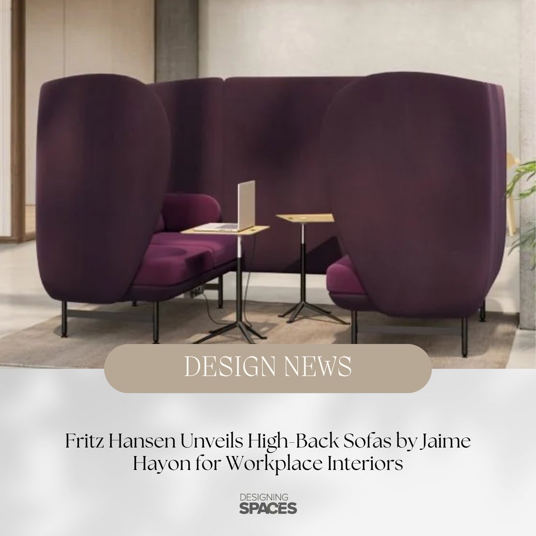 DSpacesTV's tweet image. Fritz Hansen's Plenum Cabin, designed by Jaime Hayon, creates versatile seating for workplaces. This pod-like piece fosters private conversations with its connected sofas, ideal for modern office spaces. 🛋️

#DesigningSpaces #DesignNews #ThePlenumCabin