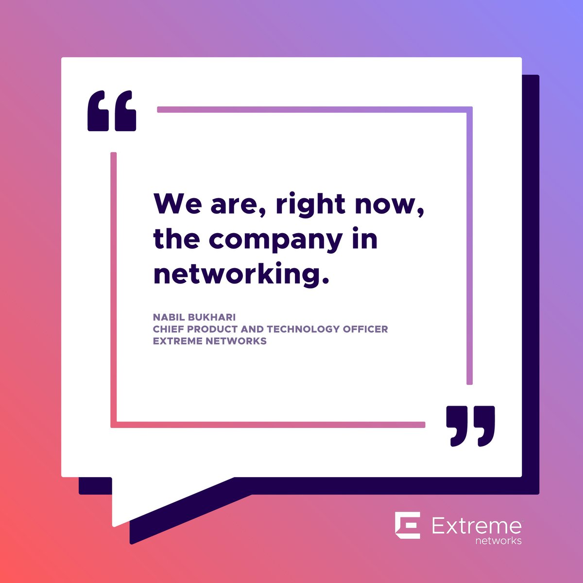 With a laser focus on secure networking and a dedication to enhancing the #humanexperience through technology, Extreme is poised to navigate the uncertainties of tomorrow with confidence and clarity. Learn more: extremenetworks.com/resources/blog… #digitaltransformation #connectivity