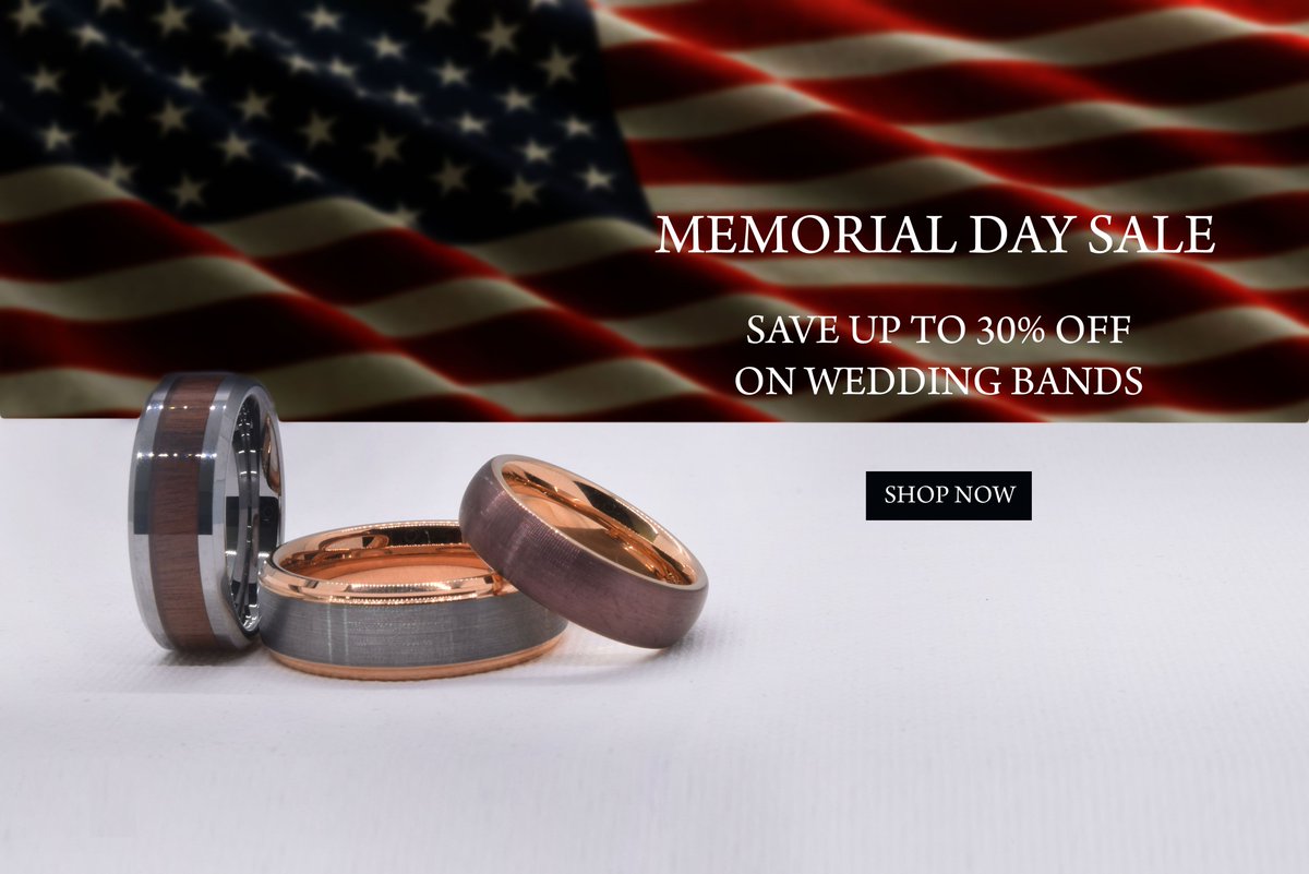 Shop now at Lux Salve Jewelry and save on men's wedding bands.

#luxsalvejewelry #memorialdaysale #weddingbands #mensjewelry