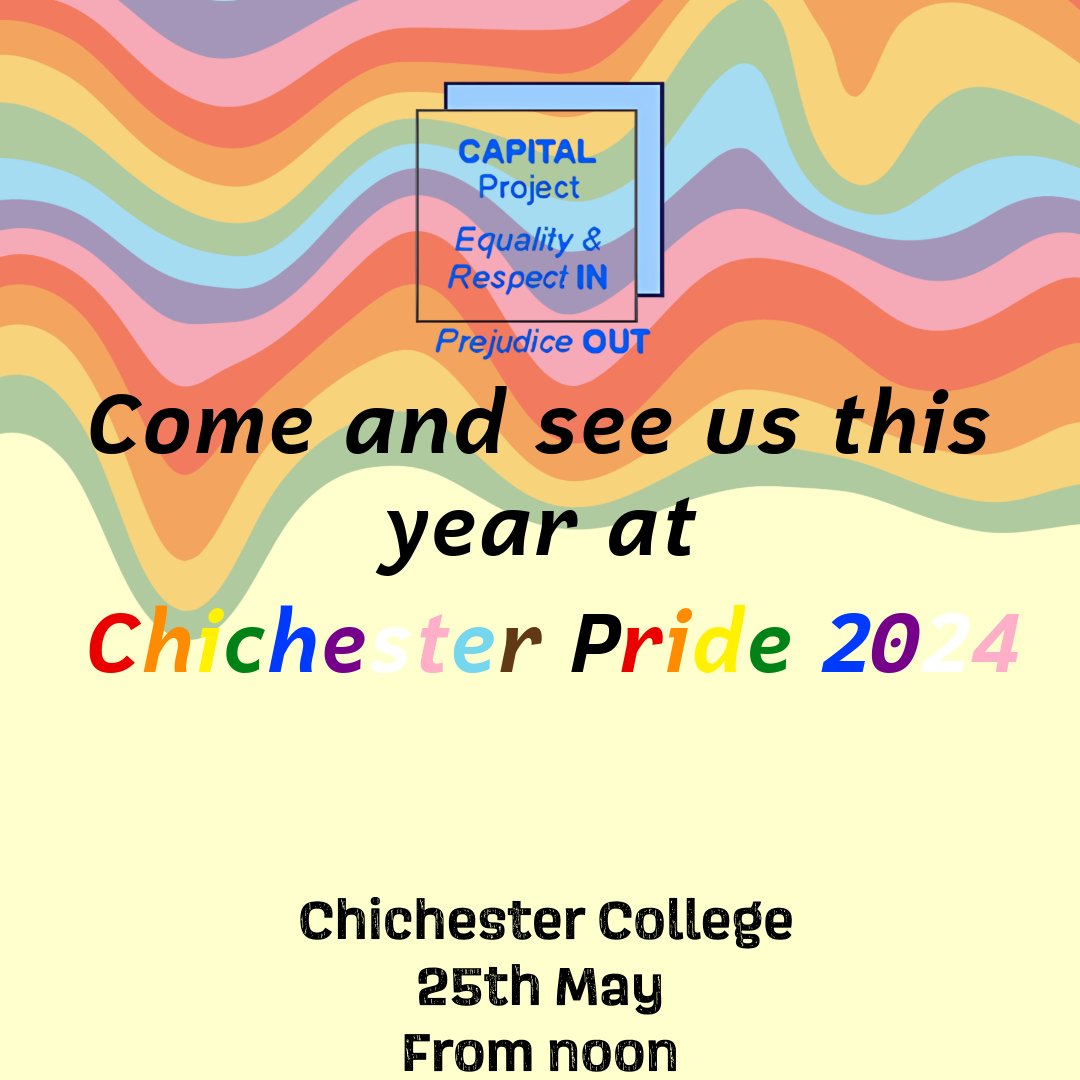 Come and see us at Chichester Pride! We will be there all day celebrating and talking about what our charity can offer you 🏳️‍🌈🏳️‍⚧️ #ChichesterPride2024 #PrideMonth #Pride Buy Tickets ➡️ outsavvy.com/event/17913/ch…