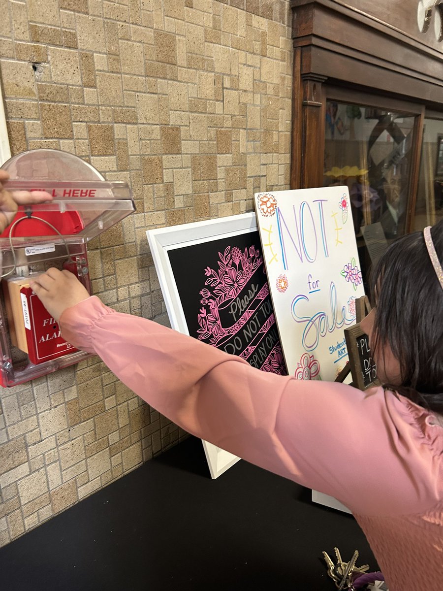 AP for the (half) day Miss Brown helped out with walkthroughs, PLCs, and running our last fire drill. She was an amazing little leader for <a href="/MetroElem/">MetroESchoolofDesign</a>! 💜 #ccisdstrong