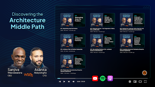 Asanka Abeysinghe (@asankama) on Twitter photo Don't just follow trends in architecture! Sometimes, a monolith might be the right choice. Finding equilibrium is key to delivering business value. Join us on "Discovering the Architecture Middle Path" 🎙 with <a href="/sanjiva/">Sanjiva Weerawarana</a> and me. 7 episodes out, new ones monthly. Don't just follow trends in architecture! Sometimes, a monolith might be the right choice. Finding equilibrium is key to delivering business value. Join us on "Discovering the Architecture Middle Path" 🎙 with <a href="/sanjiva/">Sanjiva Weerawarana</a> and me. 7 episodes out, new ones monthly.