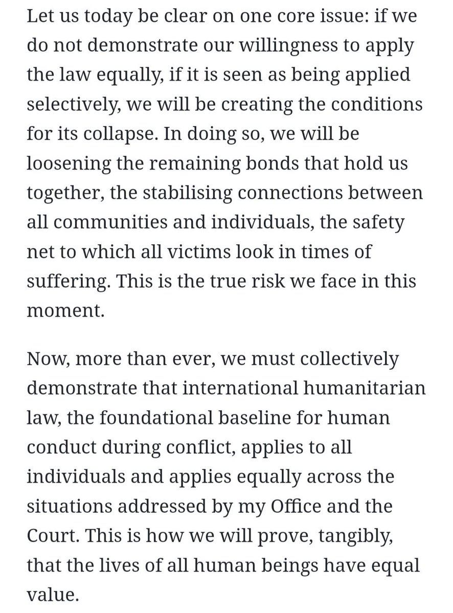 Great passage in the ICC decision going after the Western chauvinists willing to destroy even the hope of a global order (and doing it out of resentment)