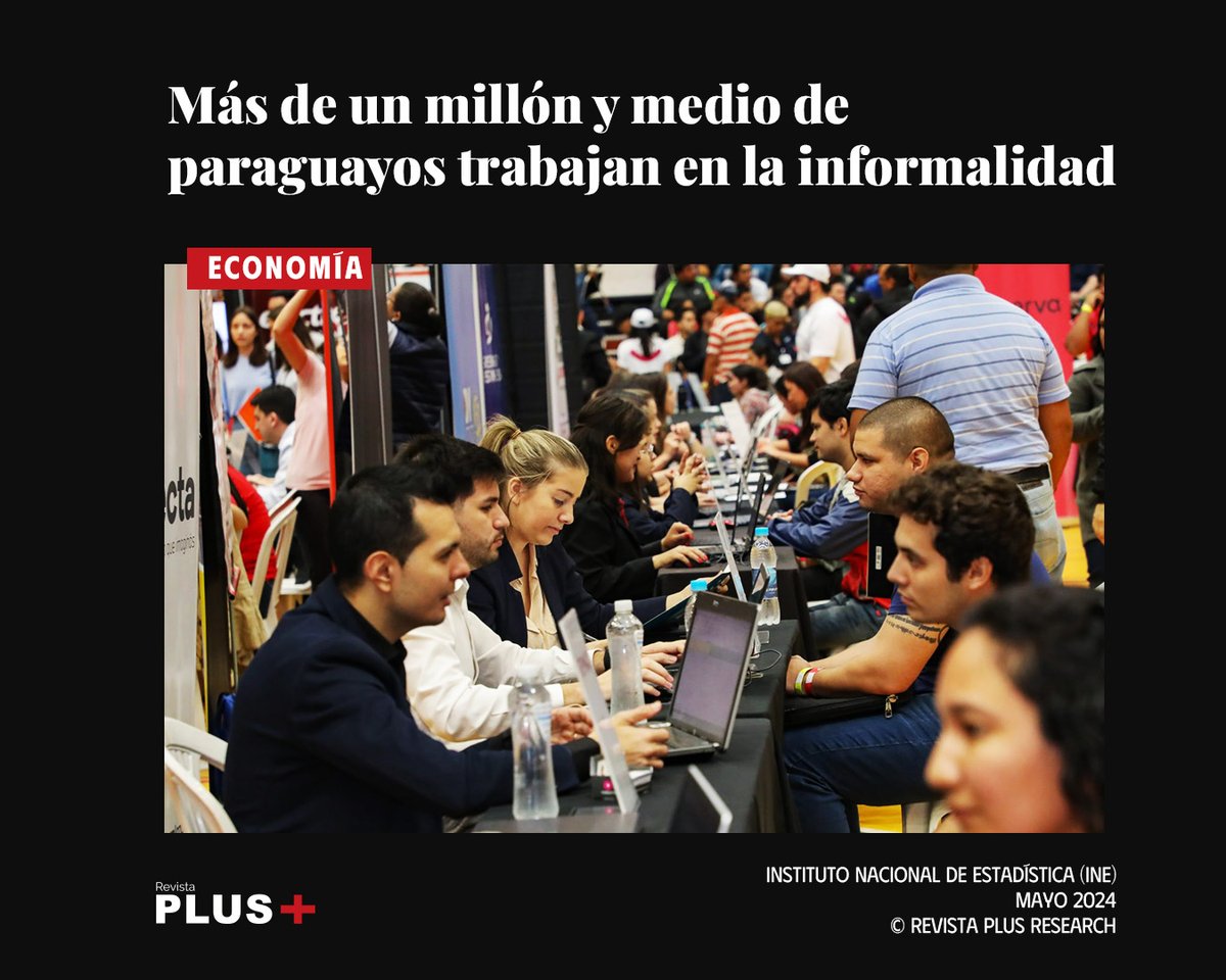 📊🇵🇾 Más de un millón y medio de paraguayos trabajan en la informalidad 

🧵 Abrimos hilo con los detalles.