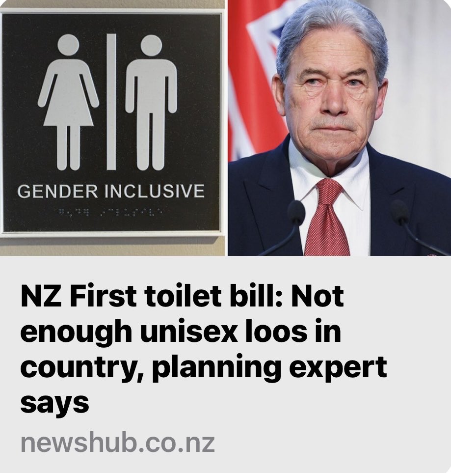 You dont need Unisex Toilets

Apart from wasting more money,and needing a toilet quickly when other toilets are engaged…

THERE ARE ONLY…

2 GENDERS..

Male..Man/Female..Woman..

Gender Inclusive is a Lie..

Can One of the Coalition Leaders Grow Balls to Say and Legislate it 🤷‍♀️
