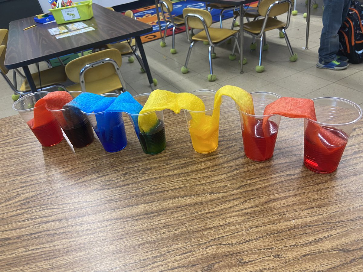 Hunter’Rose Zink (@mrs_zink) on Twitter photo E is for Experiment! 🌈
We did a walking water experiment! It was amazing to see how the paper towels transferred the water and created a rainbow! <a href="/MTPSpride/">Middletown Township Public Schools</a> <a href="/NavesinkSchool/">Navesink School</a> <a href="/MrJesseHerbert/">Jesse Herbert</a> E is for Experiment! 🌈
We did a walking water experiment! It was amazing to see how the paper towels transferred the water and created a rainbow! <a href="/MTPSpride/">Middletown Township Public Schools</a> <a href="/NavesinkSchool/">Navesink School</a> <a href="/MrJesseHerbert/">Jesse Herbert</a>