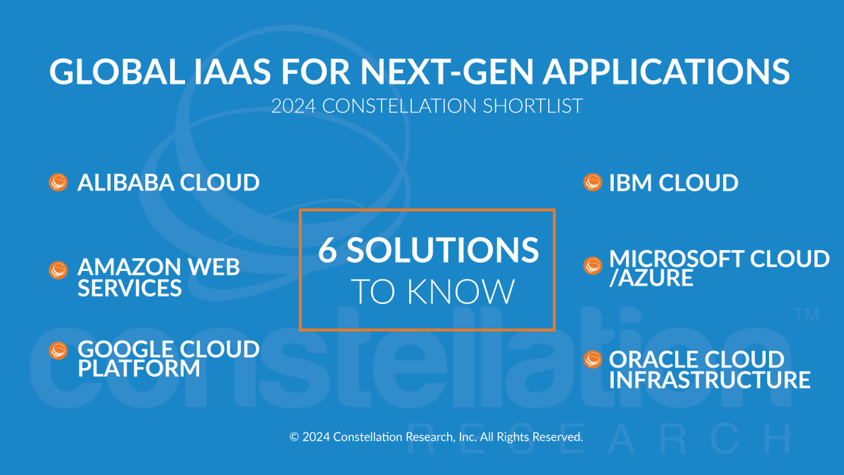 Did you see the ShortList for Global IaaS for Next-Gen Apps by @holgermu bit.ly/3YFpxRj @alibaba_cloud @awscloud @Google @IBMcloud @MSCloud/@Azure @OracleCloud