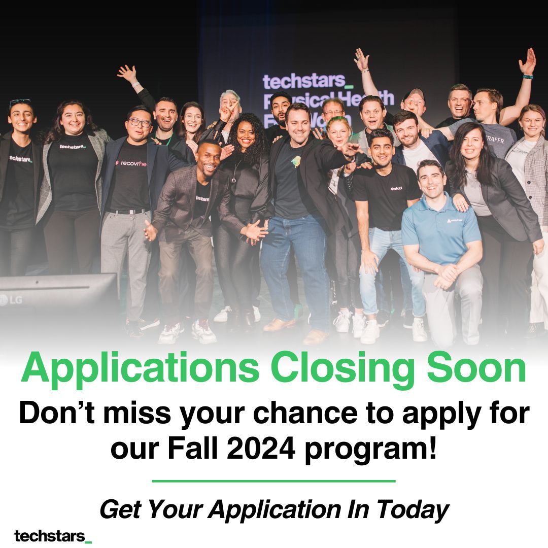 Last call for #healthcare startups to apply for the 2024 cohort of @TechstarsFWTX – applications close on Wednesday, May 22. Learn more: itbeginsinfw.com/4dLhfiF #Entrepreneurship #LifeSciences