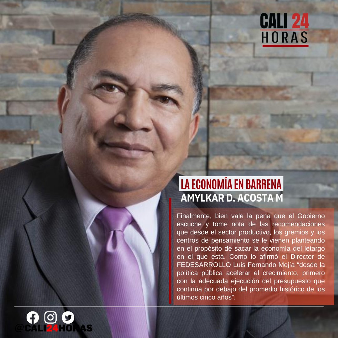 Lea la opinión de nuestro columnista Amylkar Acosta Medina 'LA ECONOMÍA EN BARRENA' #economia #gobiernonacional #ministeriodehacienda.