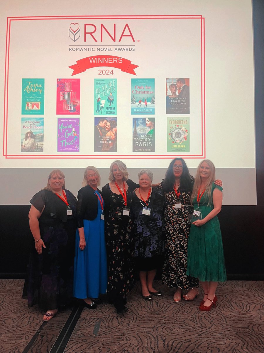 Some of our brilliant authors who were nominated for a @RNAtweets award this evening!❤️📚 Congratulations to @JessicaRedland, @HelenParusel, @LouiseDouglas3, @katefrostauthor, @be_the_spark, and particularly to Maxine Morrey who won the award for Romantic Comedy of the Year! 🎉💃🏼