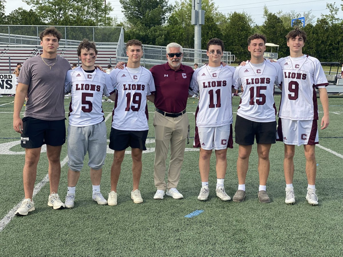 _LionsAthletics's tweet photo. Congratulations and Thank You to our Boys Lacrosse 🥍 Seniors and their parents @LionsBoysLaX @CHSASBoosters @CHS_Tundra @CPSchoolsMA https://t.co/bFDighnPqO