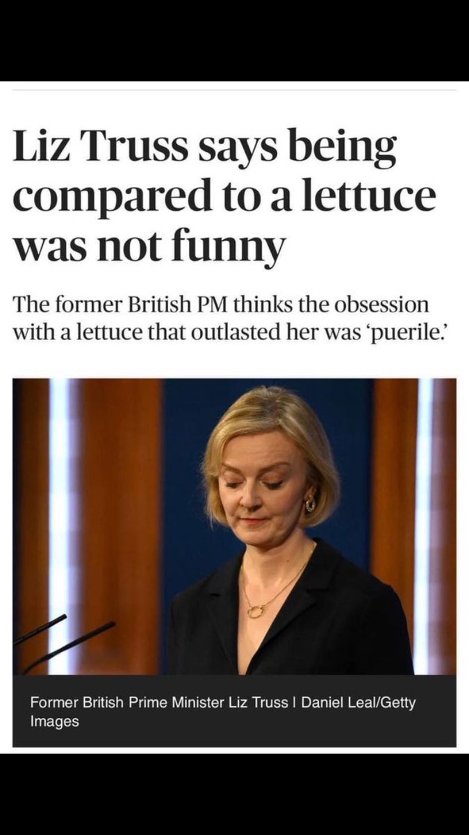 Ffs. She wasn’t being COMPARED to a lettuce, she was in a race with a lettuce. And she lost. And it was INCREDIBLY funny.