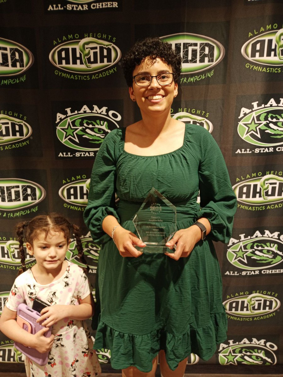 Honored to be named Outstanding Coach for Alamo All-Star Cheer! After 4 yrs of coaching school cheer, transitioning to AAC has been a fantastic experience. Deeply grateful for the support of my family  and the fantastic coaches I work with. Excited for season 2! #CheerCoach #AAC