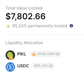 PIKLcoin's tweet photo. More PIKL liquidity added, and the initial liquidity has been locked forever.🥒 https://t.co/QFnGdPYO9s