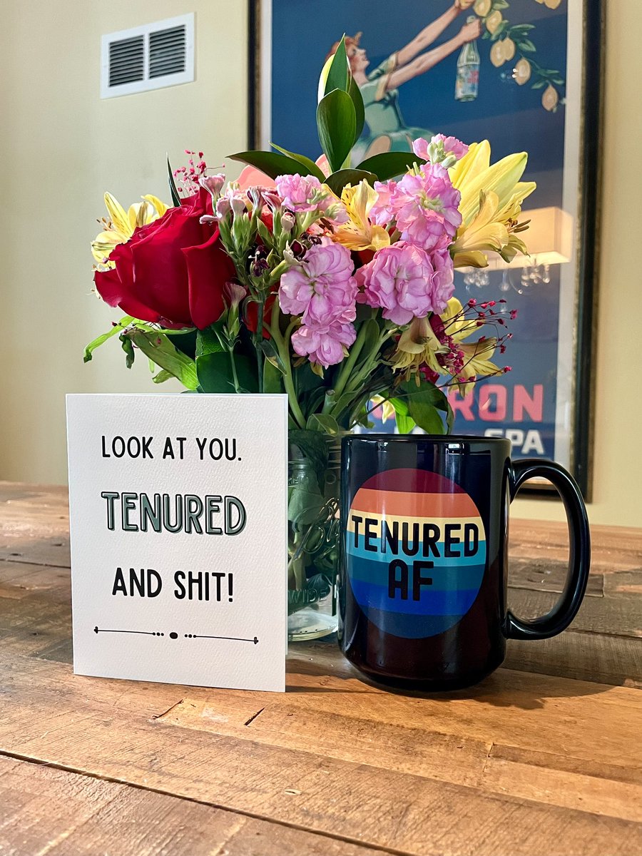 I disappeared on this app for a bit, but thought this was worth sharing: promotion and tenure ✅🙌🏽