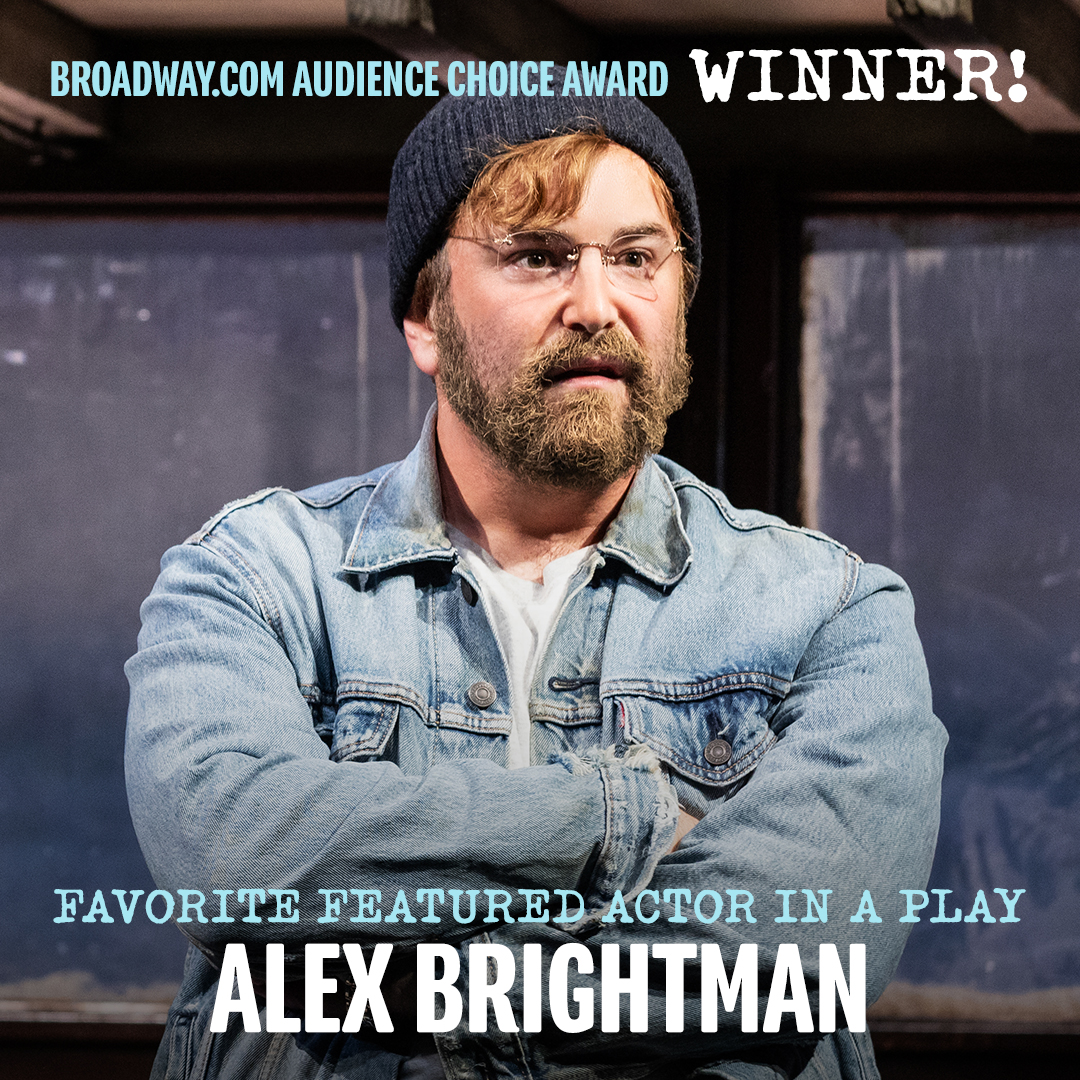 Put your fins together for our very own Alex Brightman for winning this fishtastic award for his role as Richard Dreyfuss in The Shark is Broken! 🦈