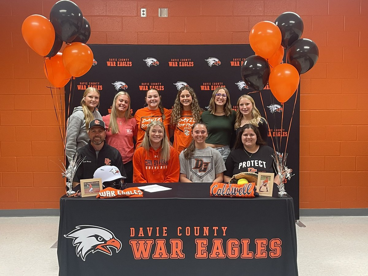 Had my signing today at Davie! Ready or Not <a href="/caldwell_cobras/">Caldwell CC  Softball</a> here I come!! So excited and looking forward to this next Chapter of my Life! 🥎🐍<a href="/_DCHSoftball/">Davie County Softball</a>