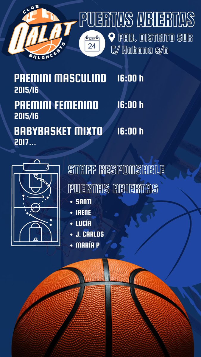 CBQalat's tweet photo. 📣📣¡PUERTAS ABIERTAS! #goqalat💪🏻💙🏀 https://t.co/pZjOeKUvGx