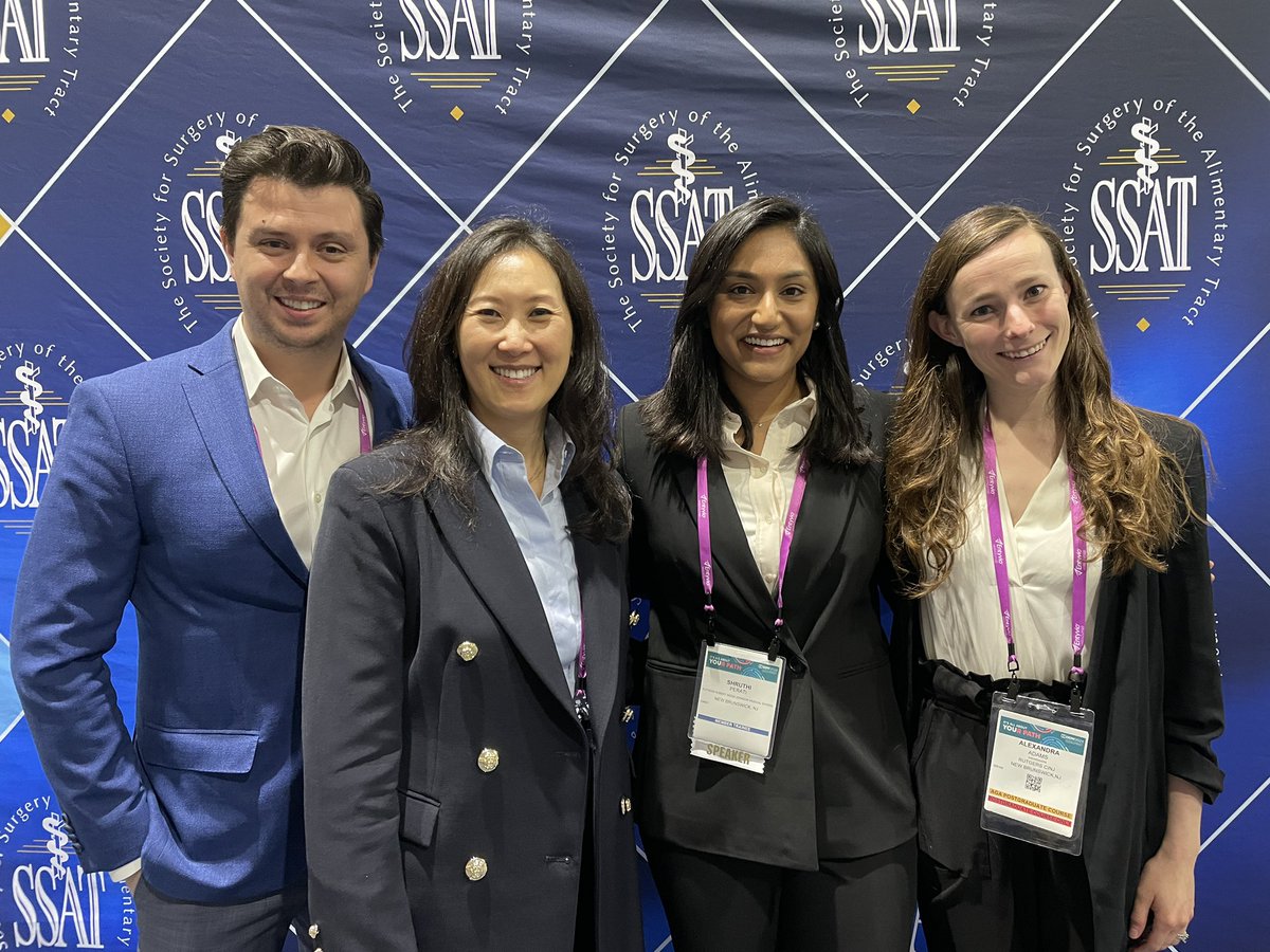 @rwjsurgery guess who we ran into? Hanging out at @SSATNews #DDW2024 with @ShruthiPeratiMD @LaurenceDiggsMD and Ally Adams