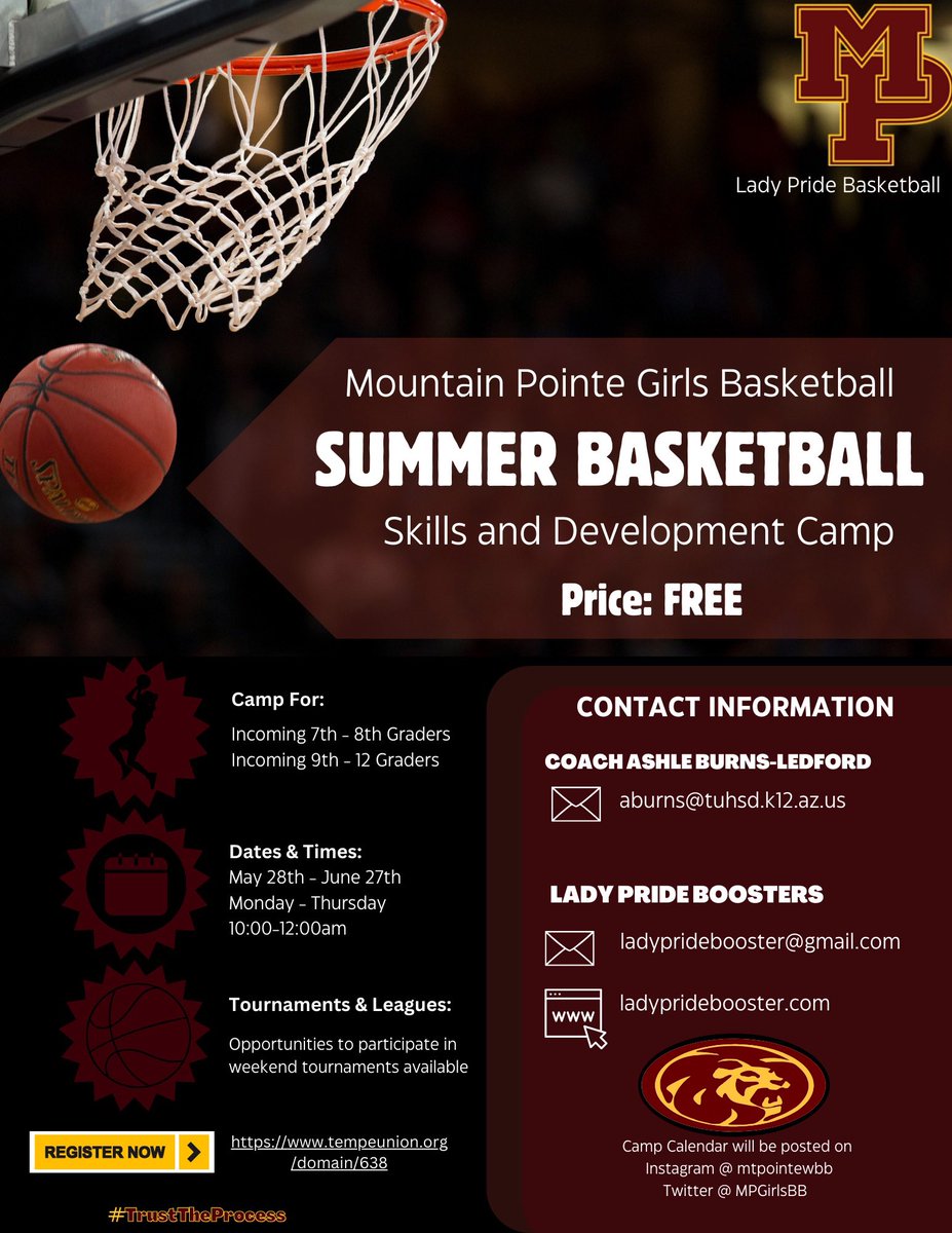 Summer basketball is coming up quick. Sign-up today!